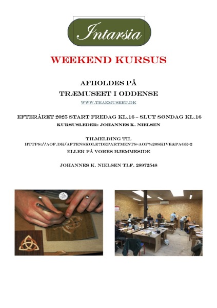 afholdes 31/10 - 2/11